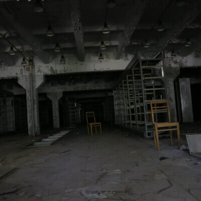 Tschernobyl Duga Gebäude innerhalb-4